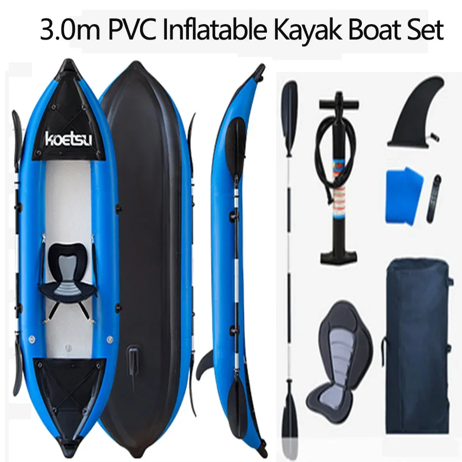 KOETSU 1-2 osoby nadmuchiwane  – Fishing Boat Paddle recenzja i cena