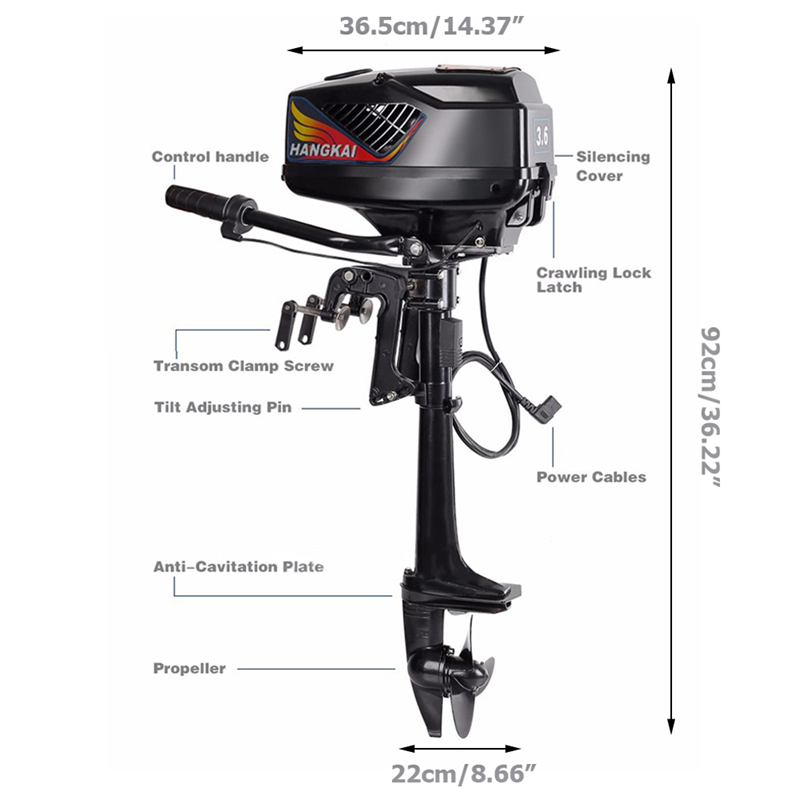 Silnik elektryczny zaburtowy 4 – Fishing Boat Outboard Motor recenzja i cena
